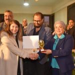 الفنانة ڤيڤيان نبيل جبران تادرس في معرض Artopia International Art Exhibition: رؤية تجريدية للمرأة الشرقية